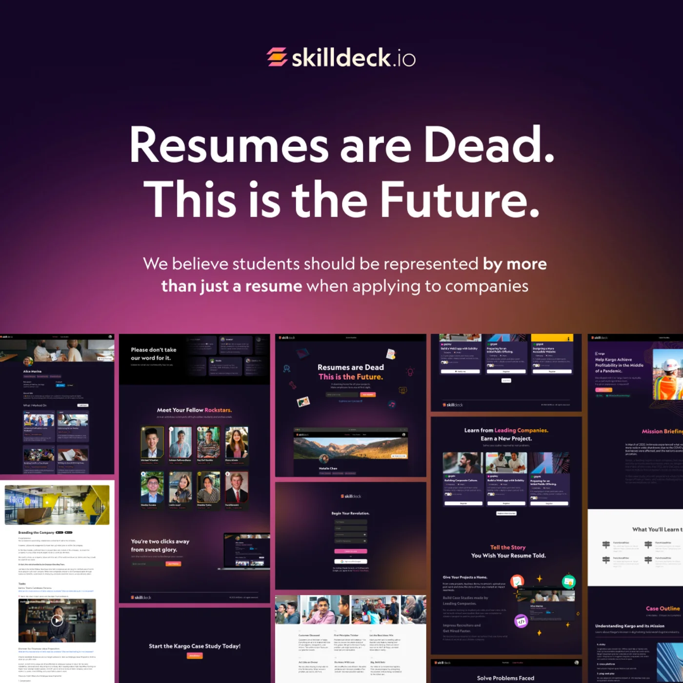 SkillDeck: Resumes are dead. This is the future.